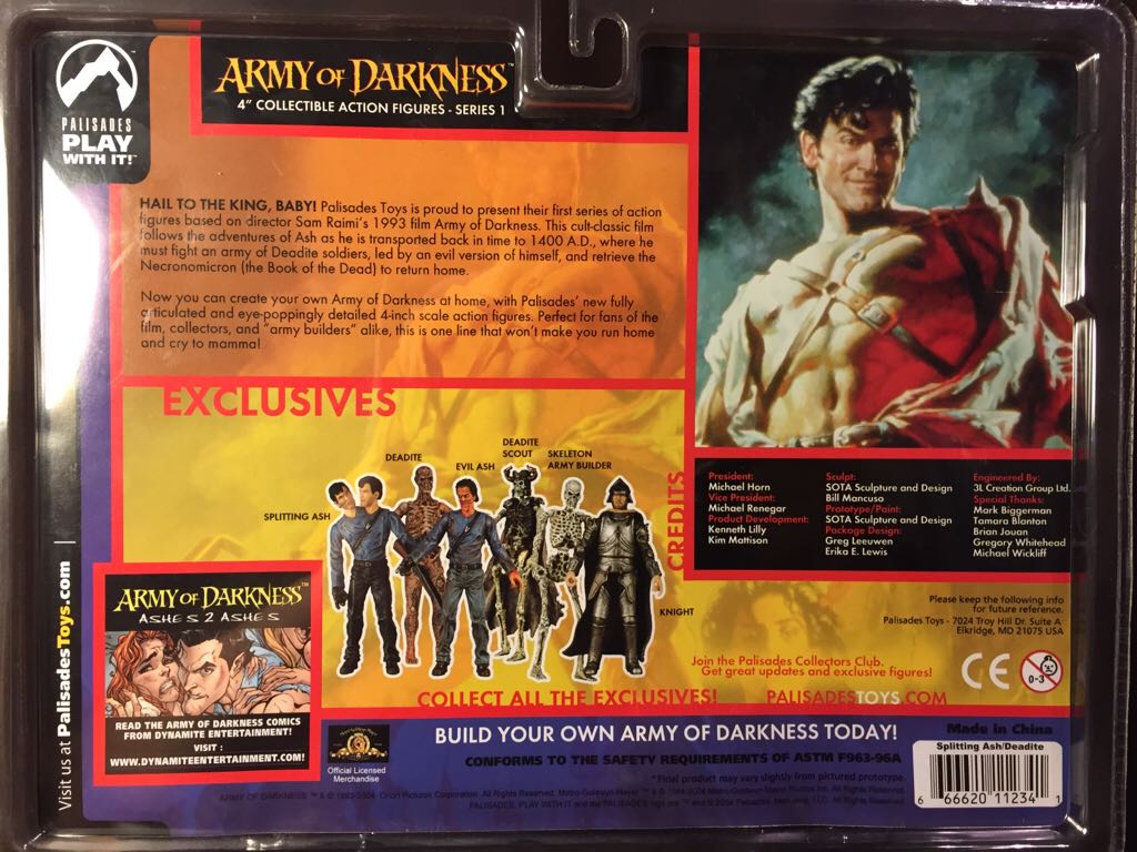 Splitting Ash & Deadite - Palisades Toys (Army Of Darkness) action figure collectible [Barcode 666620112341] - Main Image 2