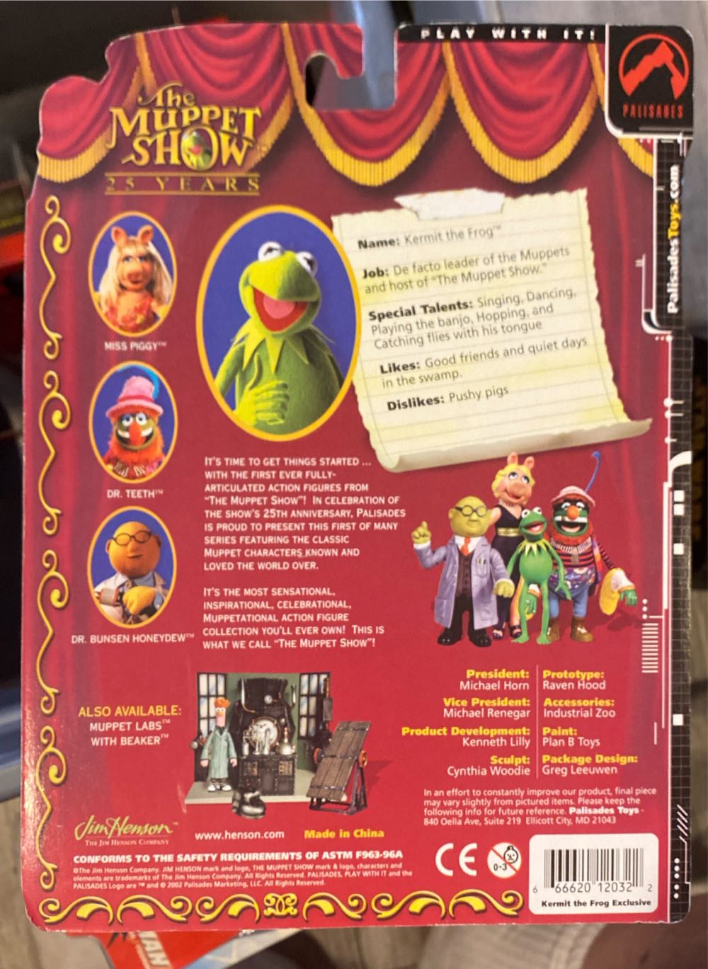 Kermit The Frog - Palisades (The Muppet Show) action figure collectible [Barcode 666620120322] - Main Image 2