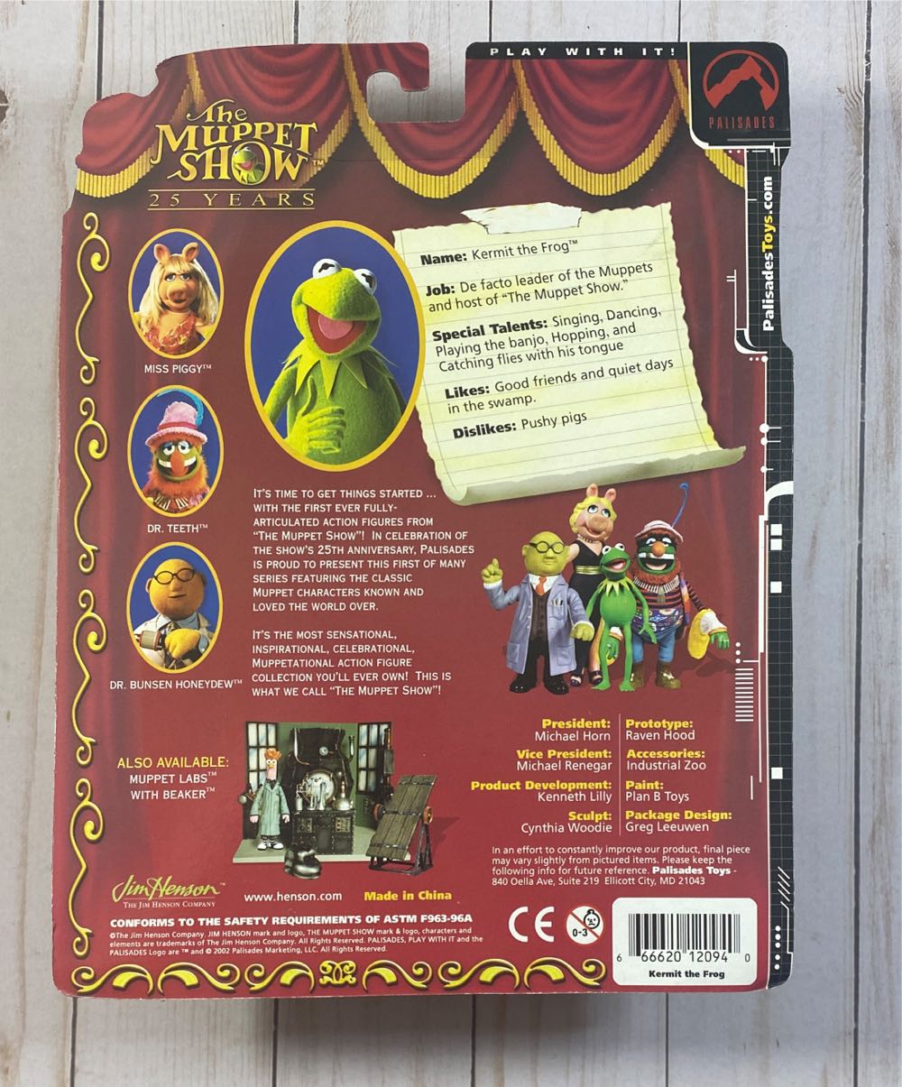 Muppet Show - Kermit The Frog - Palisades (Tv Series) action figure collectible [Barcode 666620120940] - Main Image 3