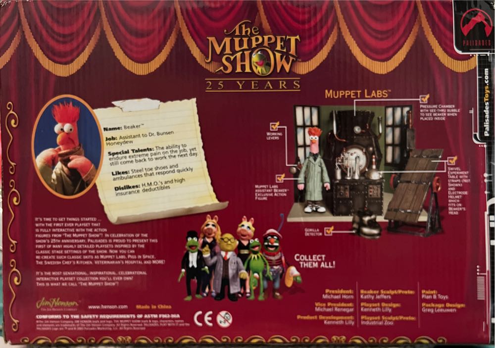 Muppet Labs with Beaker - Palisades (The Muppets) action figure collectible [Barcode 666620140016] - Main Image 3