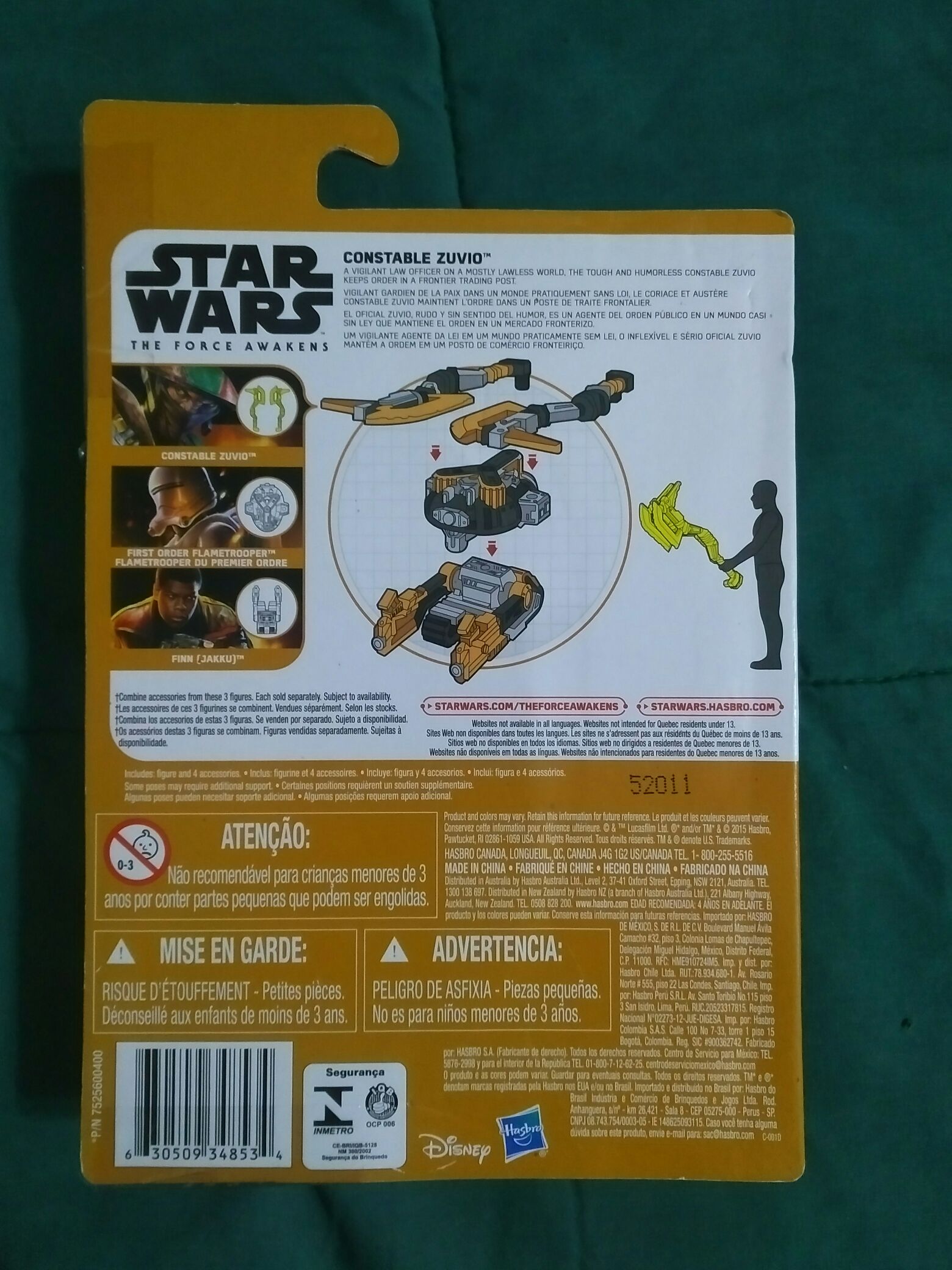 Constable Zuvio - Disney Hasbro (star wars the force awakens) action figure collectible [Barcode 670509348134] - Main Image 2