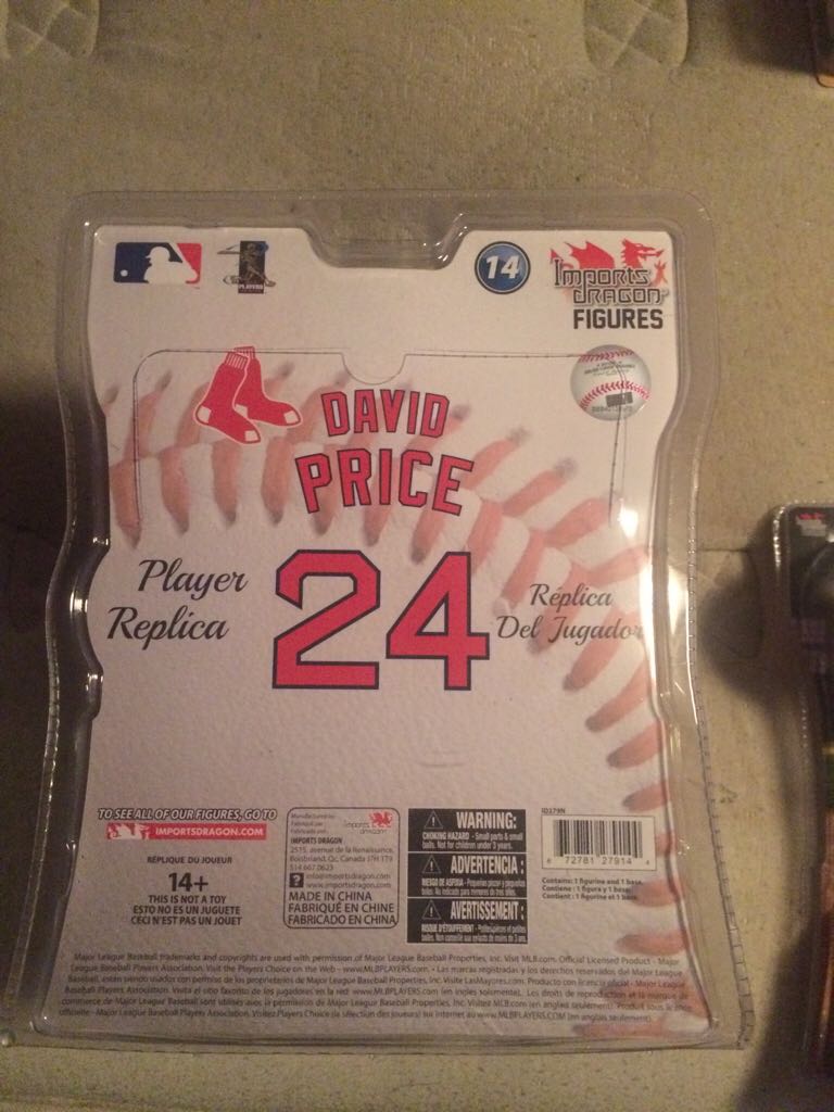 David Price  - Import Dragon (Mlb) action figure collectible [Barcode 672781279144] - Main Image 2