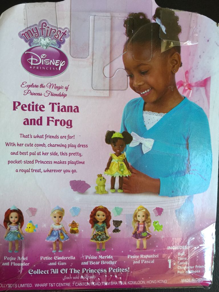 Tiana, Petite Tiana And Frog, Disney Princess, My First - JAKKS Pacific, Inc. (Disney Princess) action figure collectible [Barcode 678352754959] - Main Image 2