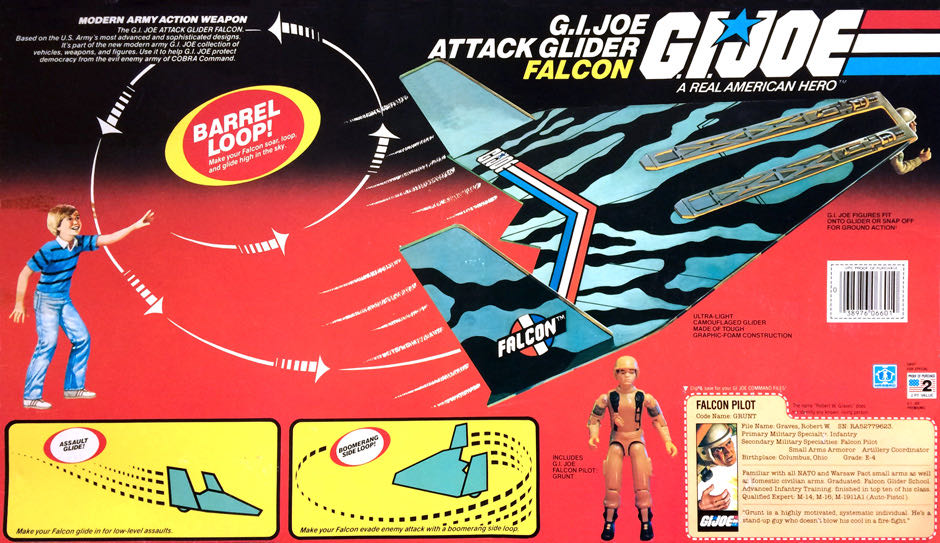 ARAH G.I. Joe Attack Glider w/ Grunt(V2) - Hasbro (GI Joe Vintage) action figure collectible [Barcode 681131687584] - Main Image 2