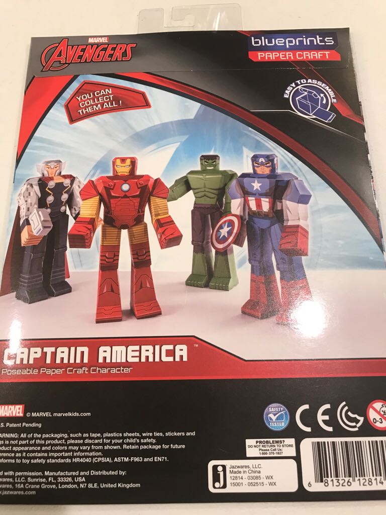 Avengers Blueprints - Captain America  action figure collectible [Barcode 681326128144] - Main Image 2