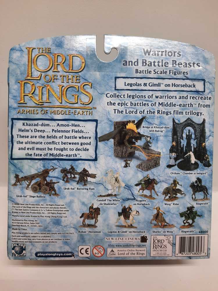 Legolas & Gimli On Horseback - Playalongtoys (Lord of the Rings - Armies of Middle-Earth) action figure collectible [Barcode 687203480053] - Main Image 2