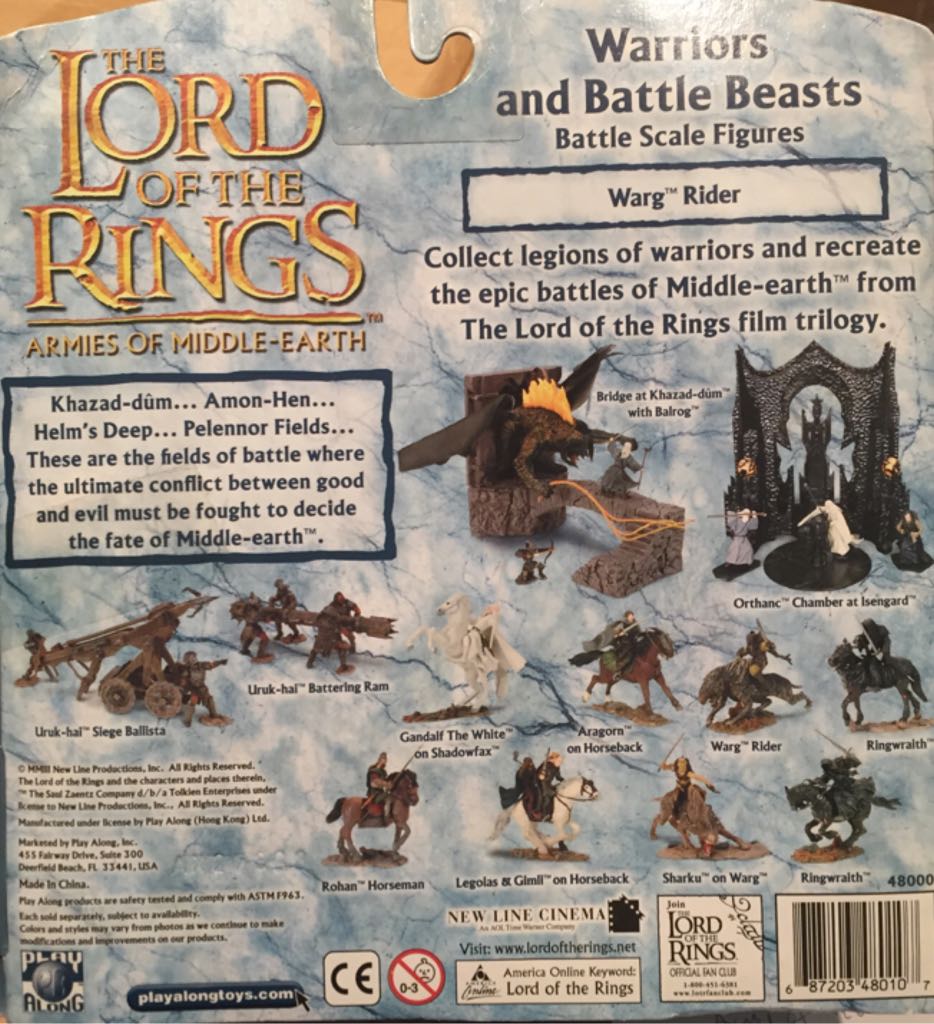 Warg Rider - Play Along  Toys (Armies Of The Middle Earth) action figure collectible [Barcode 687203480107] - Main Image 2