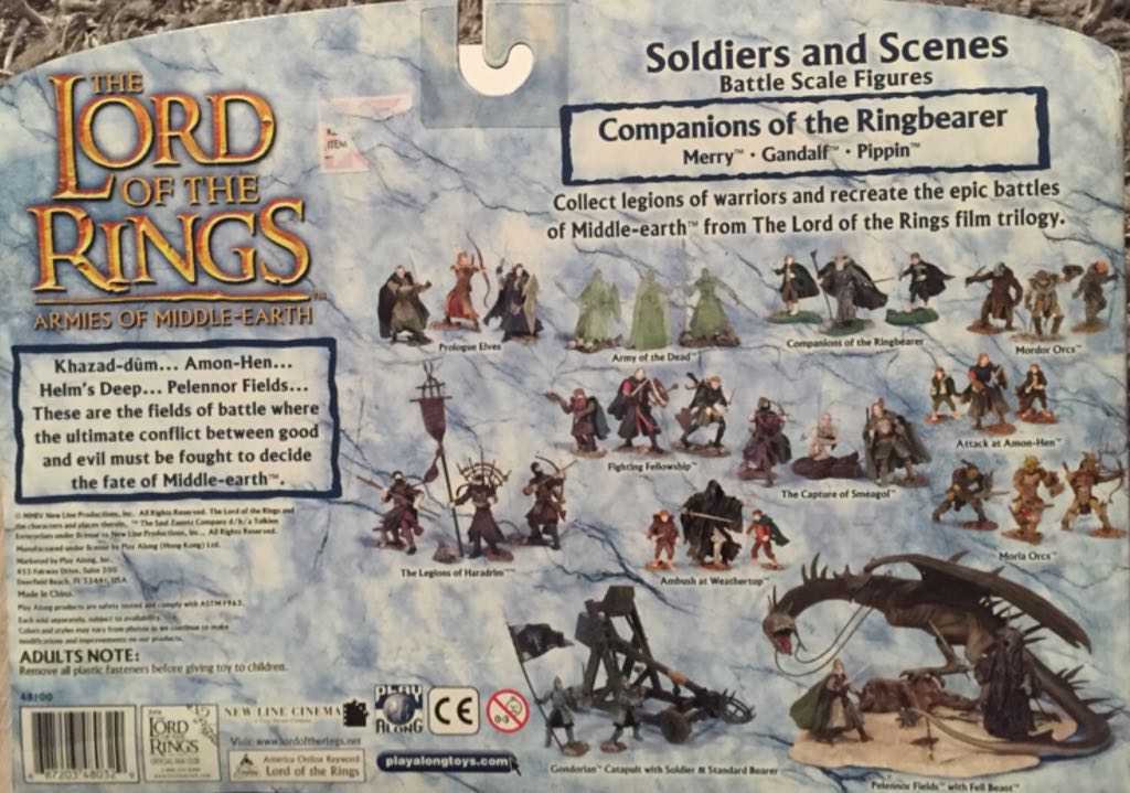 LOTRO Companions Of RingBearer Merry Gandalf Pippin - Play Along  Toys (Armies Of The Middle Earth) action figure collectible [Barcode 687203480329] - Main Image 2
