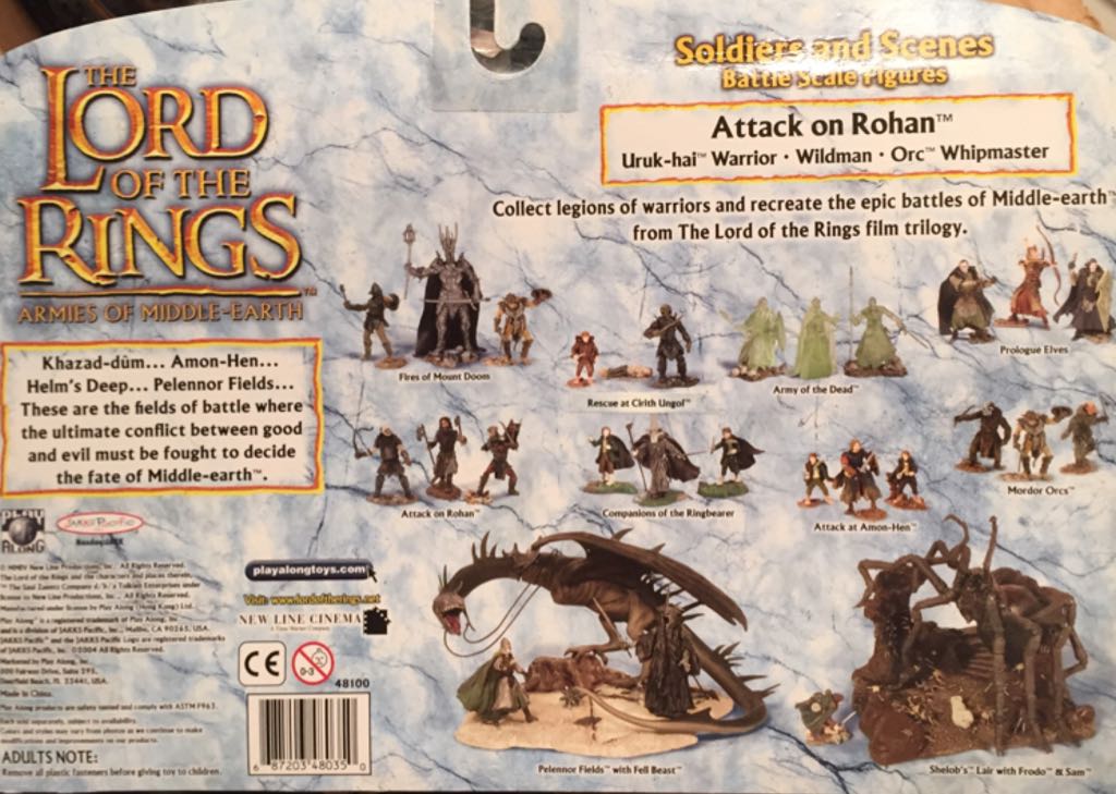 LOTRO Attack On Rohan Uruk-hai Warrior - Wildman - Orc Whipmaster - Play Along  Toys (Armies Of The Middle-earth) action figure collectible [Barcode 687203480350] - Main Image 2