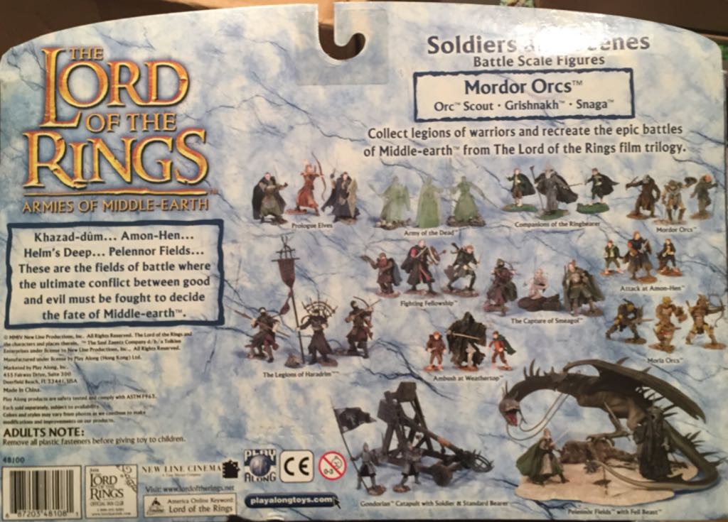 Mordor Orc Lieutenant - Toy Biz (Epic Trilogy) (Lord Of The Rings) action figure collectible [Barcode 687203481081] - Main Image 2