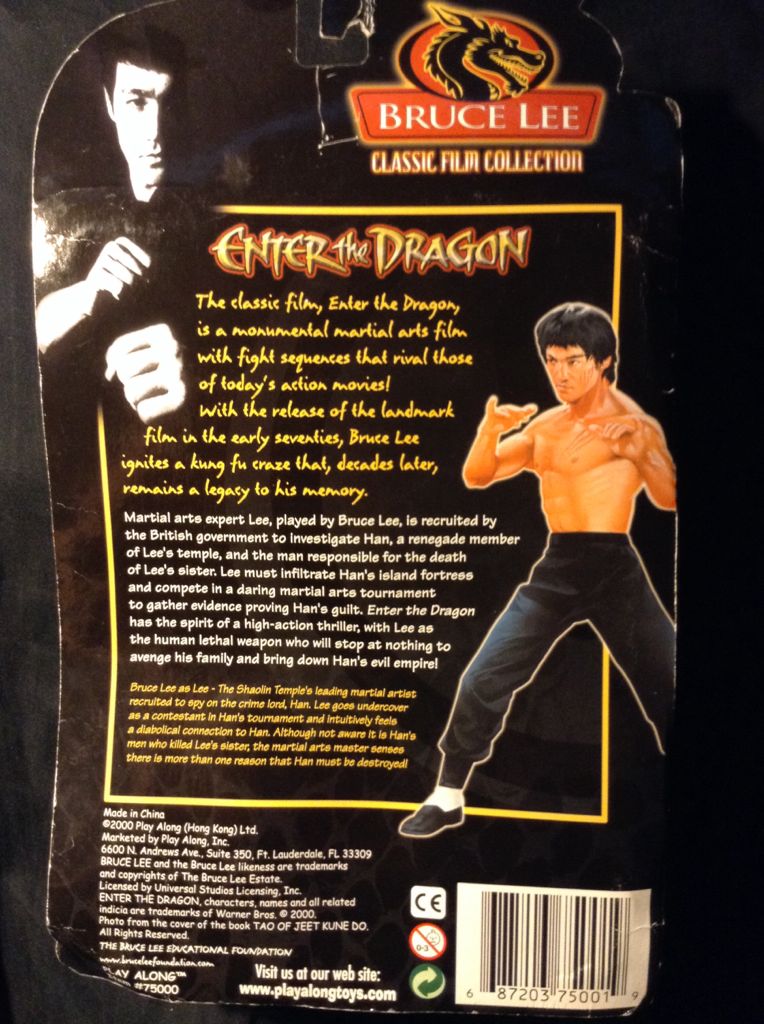 Classic Film Collection Bruce Lee  - Play Along  Toys (Enter The Dragon) action figure collectible [Barcode 687203750019] - Main Image 2
