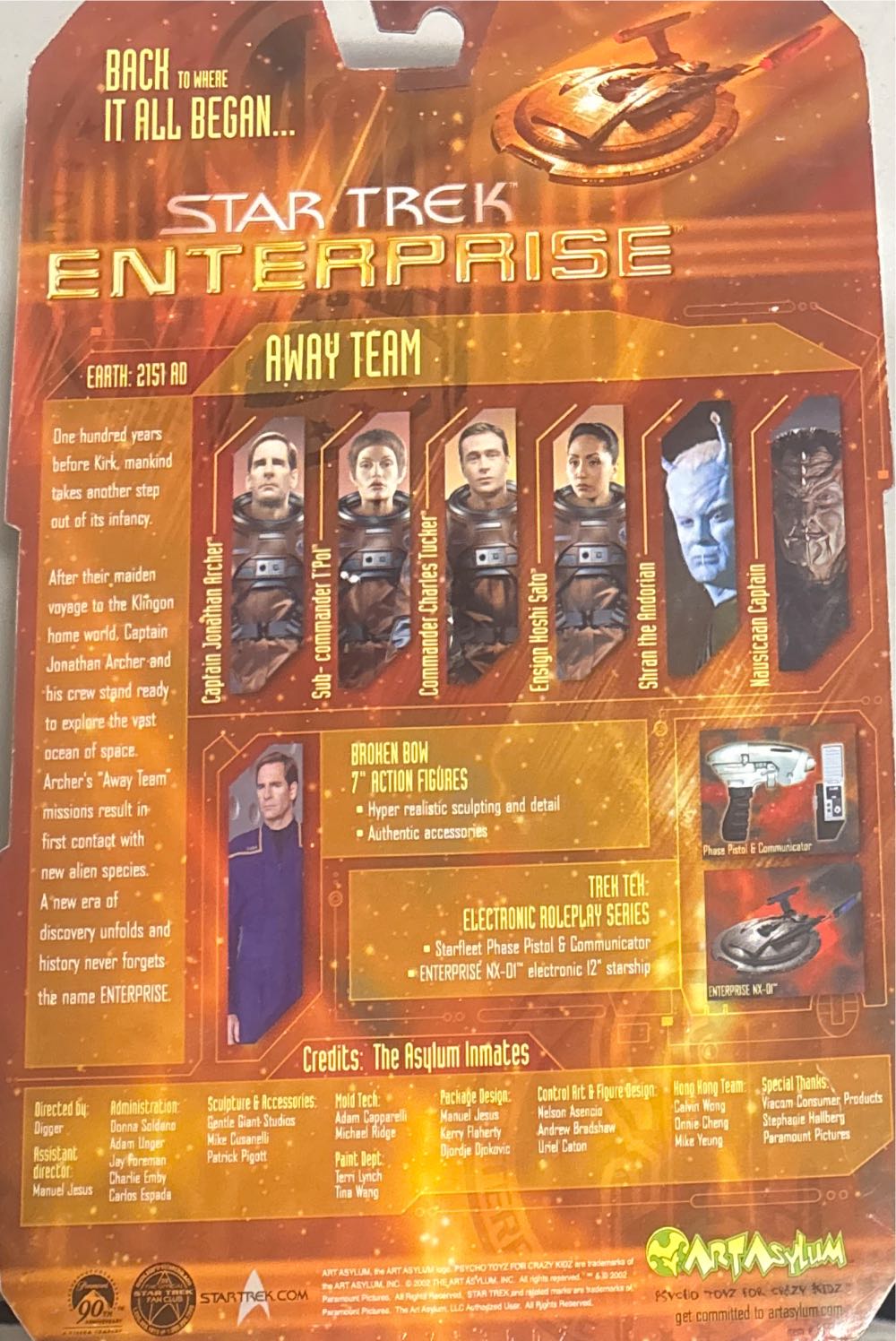 A- Star Trek Enterprise Nausicaan Captain - Art Asylum (Star Trek Enterprise - Away Team) action figure collectible [Barcode 687203859064] - Main Image 3