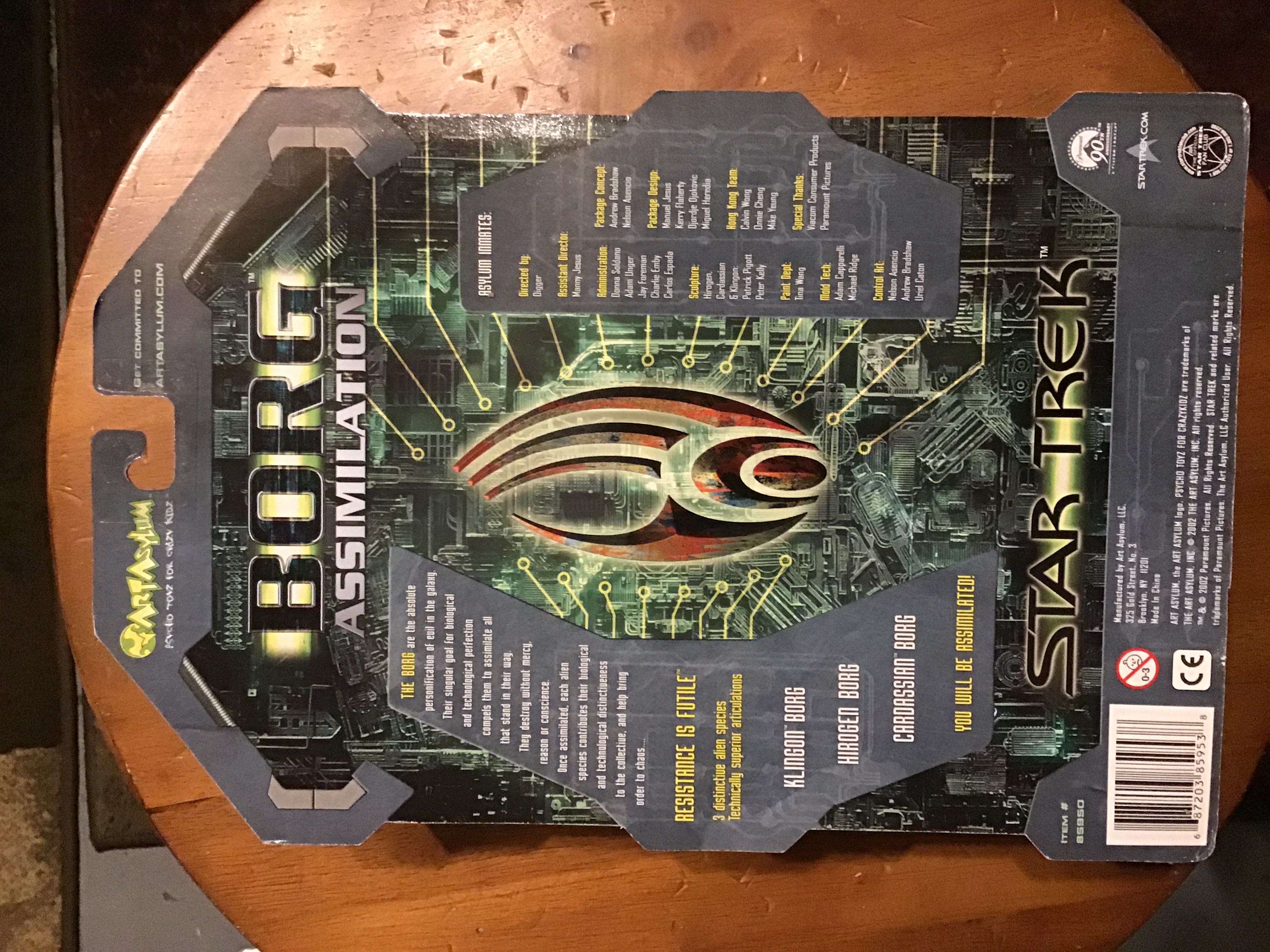 Hirogen Borg (Designation 2 of 3) - Star Trek Borg Assimilation - Art Asylum (Star Trek) action figure collectible [Barcode 687203859538] - Main Image 3