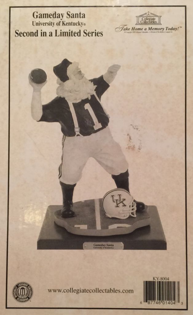 Kentucky Game Day Santa - The Memory Company (Collegiate Collectibles) action figure collectible [Barcode 687746014043] - Main Image 2