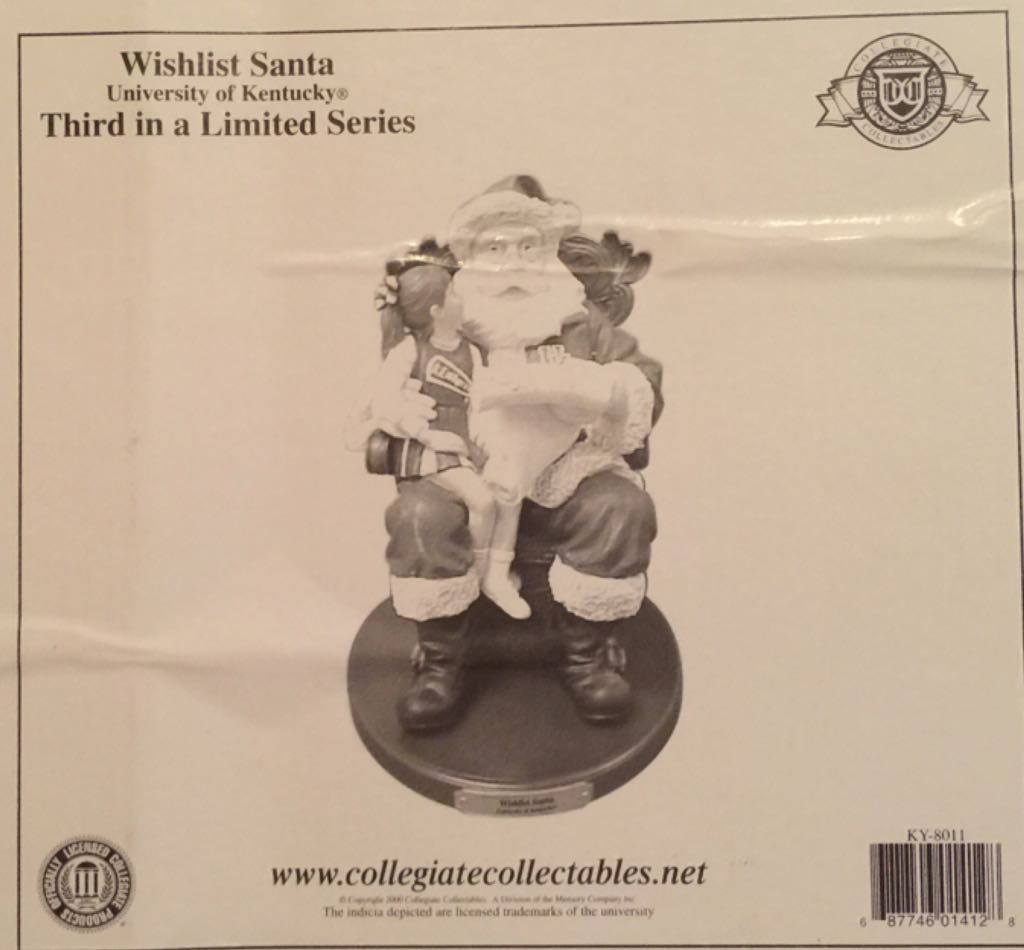 Kentucky Wishlist Santa - The Memory Company (Collegiate Collectibles) action figure collectible [Barcode 687746014128] - Main Image 2