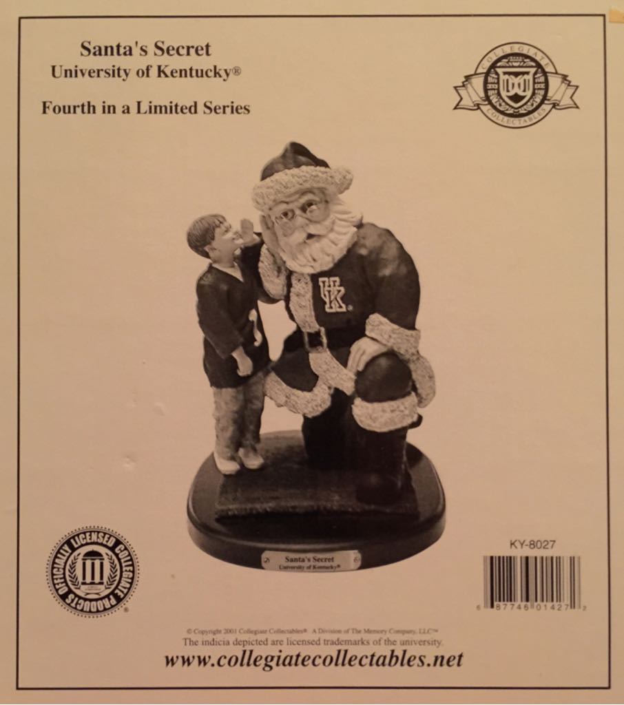 Kentucky Santa’s Secret - The Memory Company (Collegiate Collectibles) action figure collectible [Barcode 687746014272] - Main Image 2