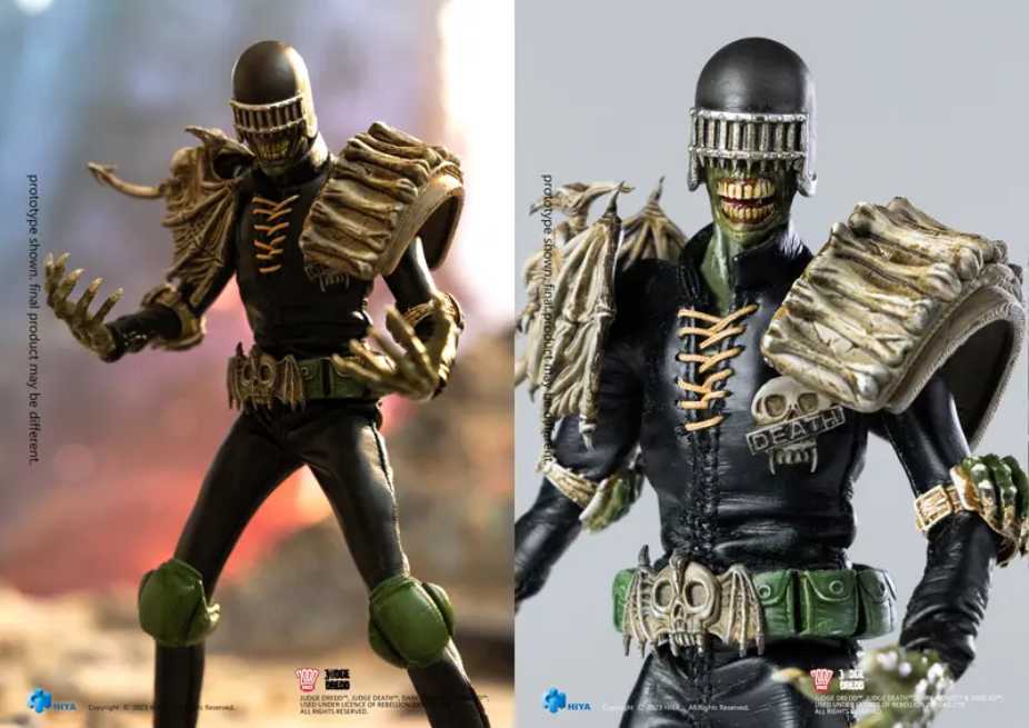 Re:Action 2000 AD Collector Series Judge Death With Torn Out Human Heart  (JUDGE DREDD) action figure collectible [Barcode 690355000031] - Main Image 4