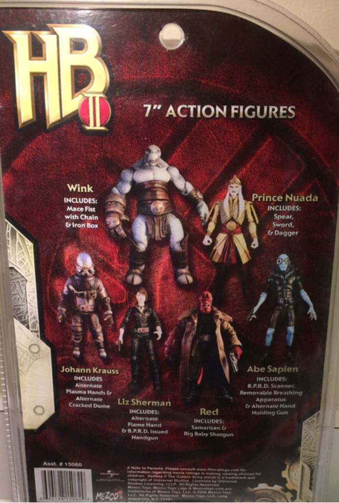 Hellboy:  Hellboy 2 (Movie): Wounded Hellboy Golden Army 7” Action Figure Smoking Ver. Series 2 1:12  - Mezco Toyz (Hellboy II The Golden Army) action figure collectible [Barcode 696198150629] - Main Image 2