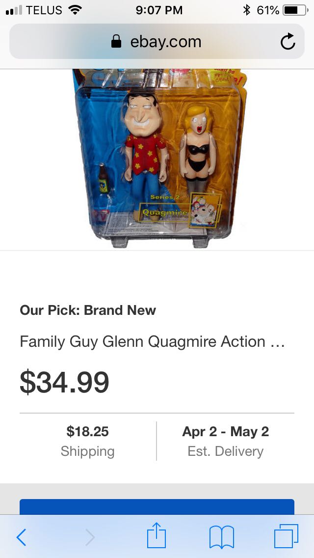 Mezco - Family Guy - QUAGMIRE  - Mezco action figure collectible [Barcode 696198200140] - Main Image 2