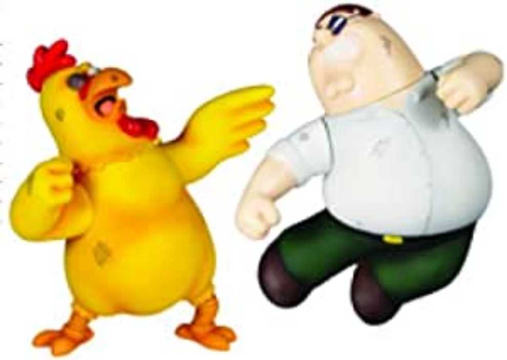 The Giant Chicken Vs. Peter - Mezco (Family Guy) action figure collectible [Barcode 696198200188] - Main Image 3