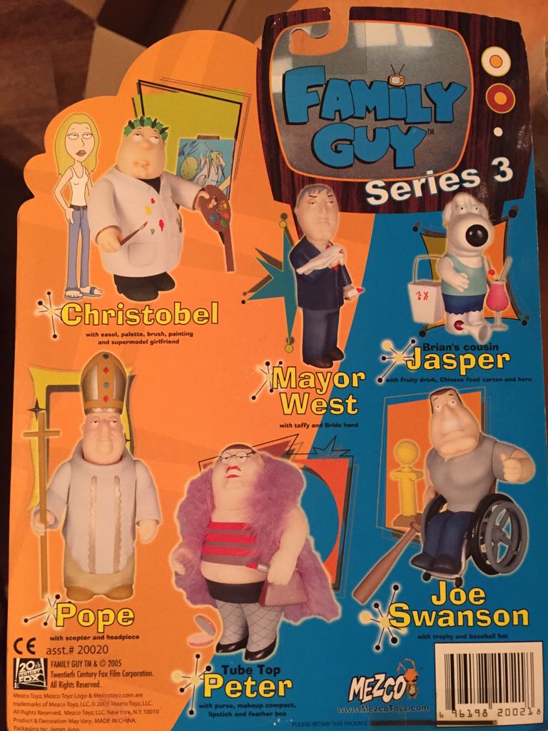 Tube Top Peter Family Guy Mezco - Mezco Toyz (Series 3) action figure collectible [Barcode 696198200218] - Main Image 2