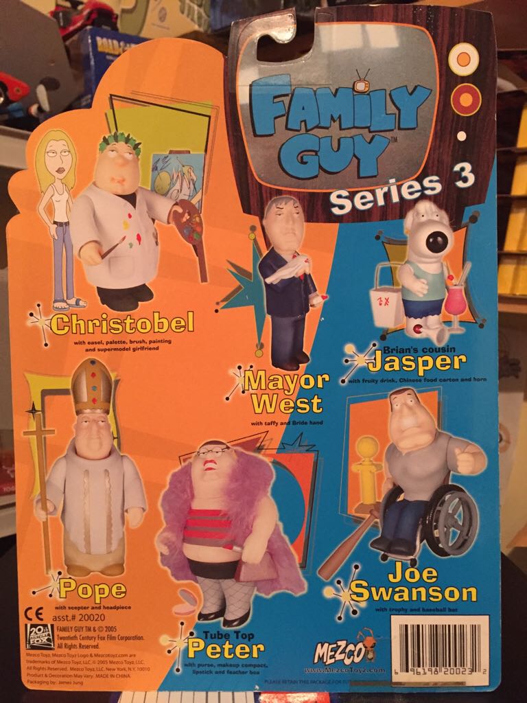 Mezco - Family Guy- JOE SWANSON - McFarlane Toys (Series 3) action figure collectible [Barcode 696198200232] - Main Image 2