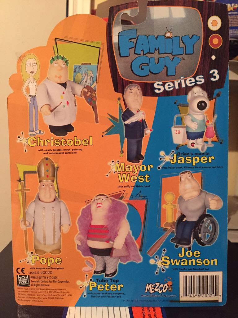 Family Guy Brian’s Cousin Jasper - Mezco Toyz (Series 3) action figure collectible [Barcode 696198200249] - Main Image 2