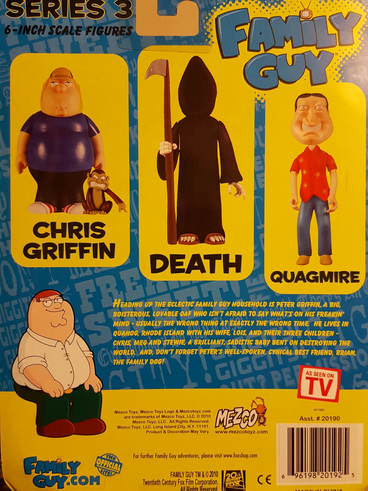 Death - Mezco Toyz (Family Guy) action figure collectible [Barcode 696198201925] - Main Image 2