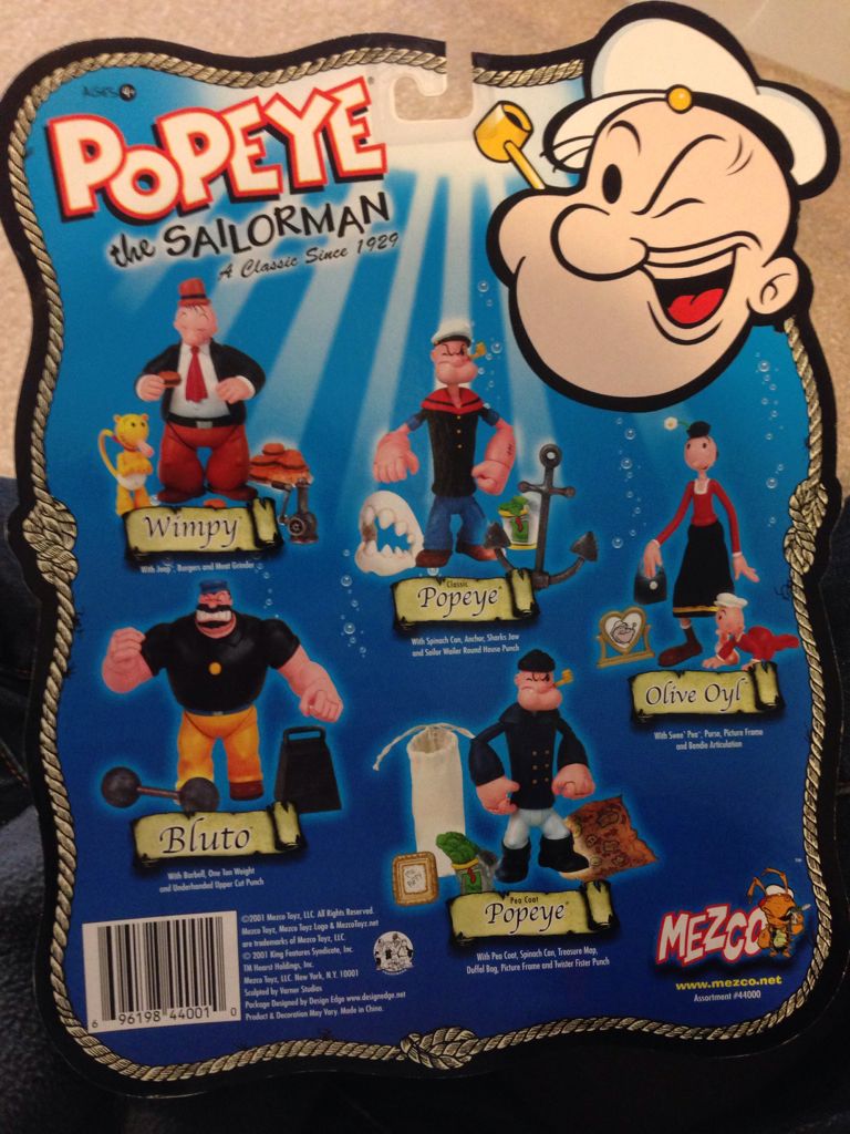 Popeye Classic - Mezco (Popeye) action figure collectible [Barcode 696198440010] - Main Image 2