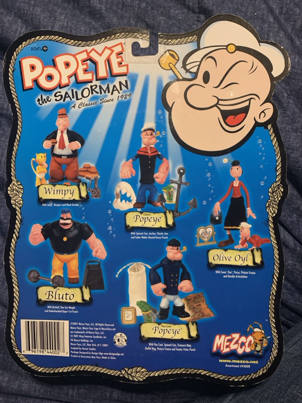 Popeye The Sailor: In Pea Coat - Mezco Toys (Popeye) action figure collectible [Barcode 696198440027] - Main Image 2