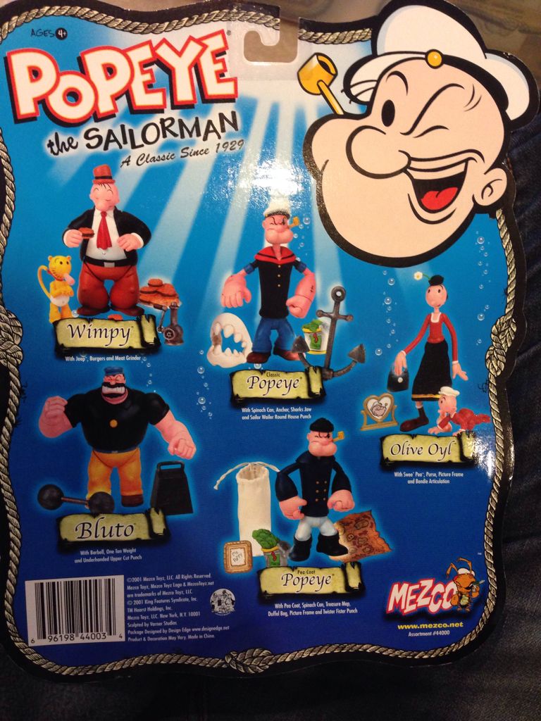 POPEYE - Mezko (Popeye) action figure collectible [Barcode 696198440034] - Main Image 2