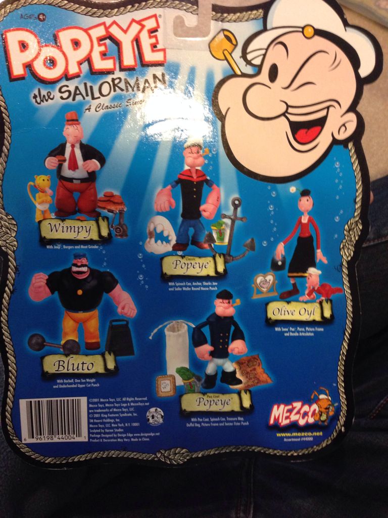 Bluto - Mezko (Popeye) action figure collectible [Barcode 696198440041] - Main Image 2