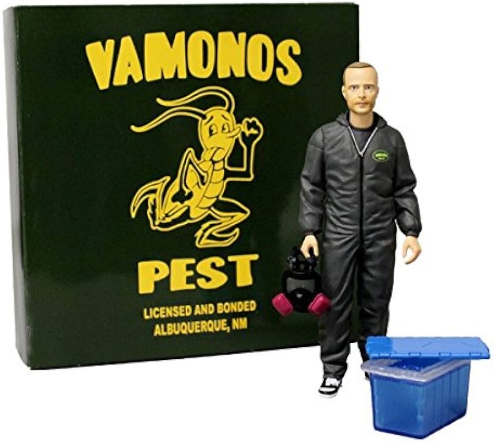 Jesse Pinkman - Mezco (Vamanos Pest Hazmat Suit) action figure collectible [Barcode 696198752427] - Main Image 3