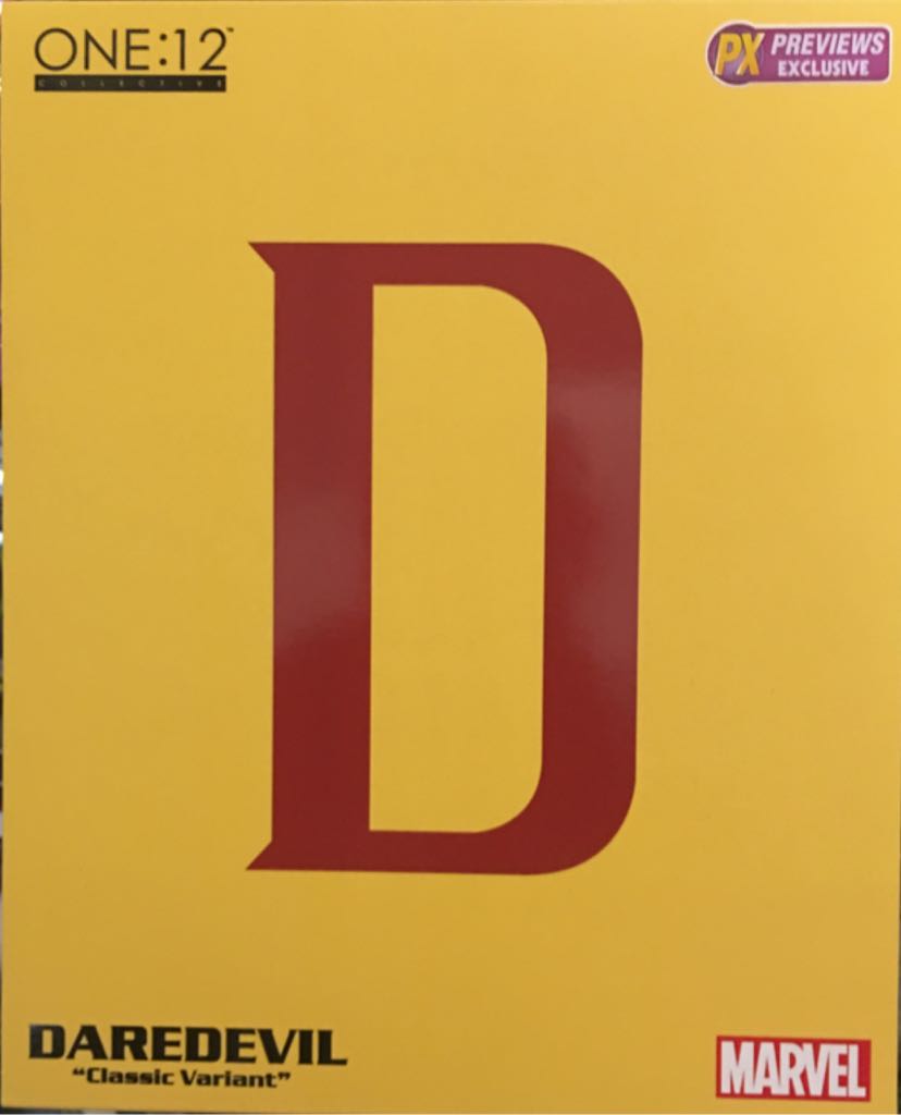 Mezco One:12 Daredevil (Classic Yellow Suit Variant) PX Exclusive  - Mezco Toyz (One:12) action figure collectible [Barcode 696198762709] - Main Image 1