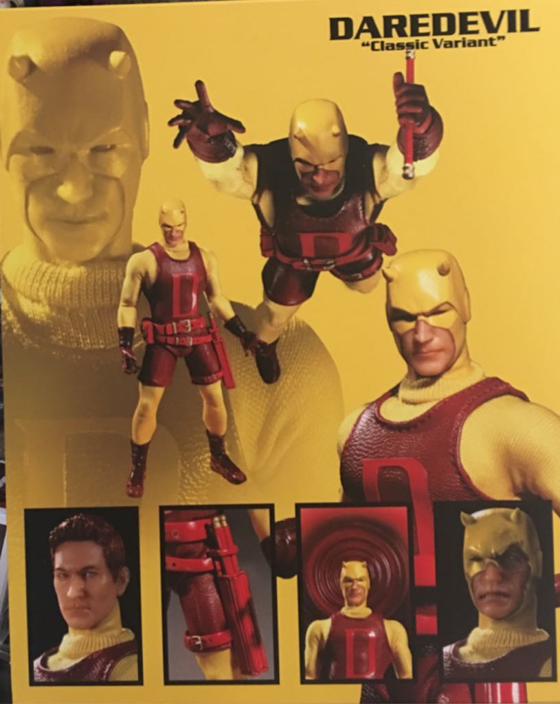 Mezco One:12 Daredevil (Classic Yellow Suit Variant) PX Exclusive  - Mezco Toyz (One:12) action figure collectible [Barcode 696198762709] - Main Image 2
