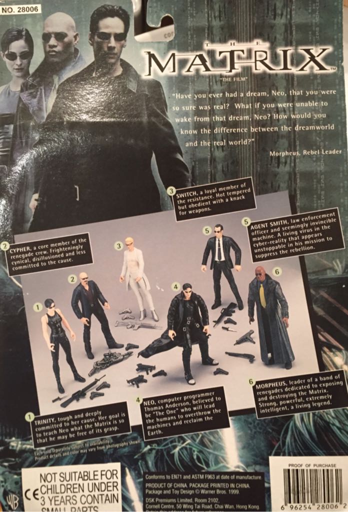 The Matrix-Morpheus - N2 Toys (The Matrix) action figure collectible [Barcode 696254280062] - Main Image 2