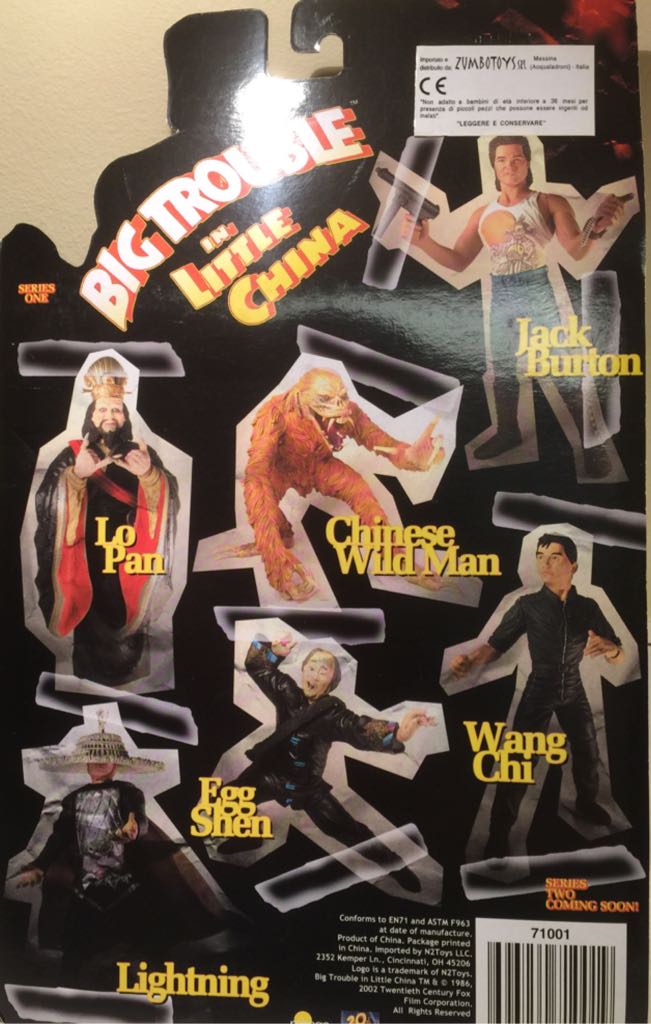 Big Trouble In Little China Jack Burton - NZtoys (Cult Classics) action figure collectible [Barcode 696254710019] - Main Image 2