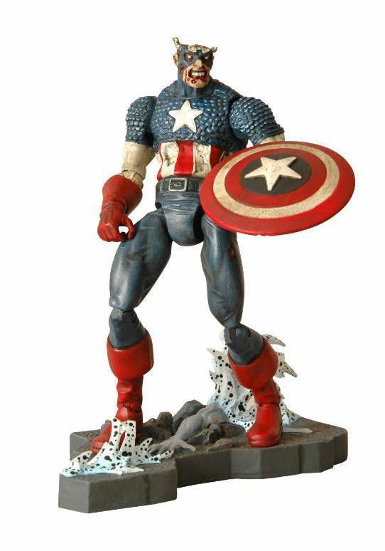 Marvel Select: Zombie Captain America - Diamond Select Toys (Marvel Select) action figure collectible [Barcode 699122108093] - Main Image 2