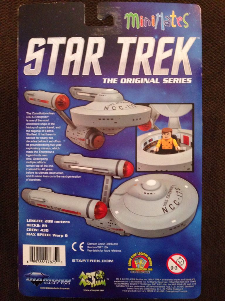 Captain Kirk™ with I.S.S. Enterprise™ NCC-1701 - Diamond Select Toys (Star Trek) action figure collectible [Barcode 699122178751] - Main Image 2