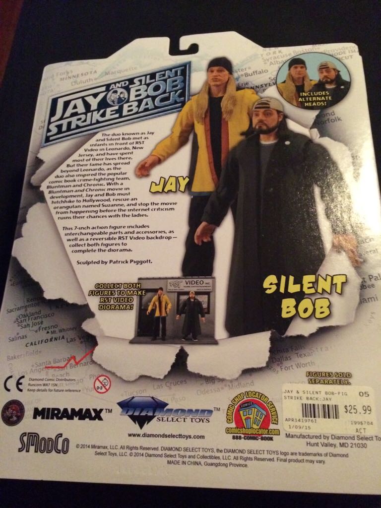 Jay & Silent Bob Strike Back - Jay - Diamond Select Toys (Jay & Silent Bob Strike Back) action figure collectible [Barcode 699788102176] - Main Image 2