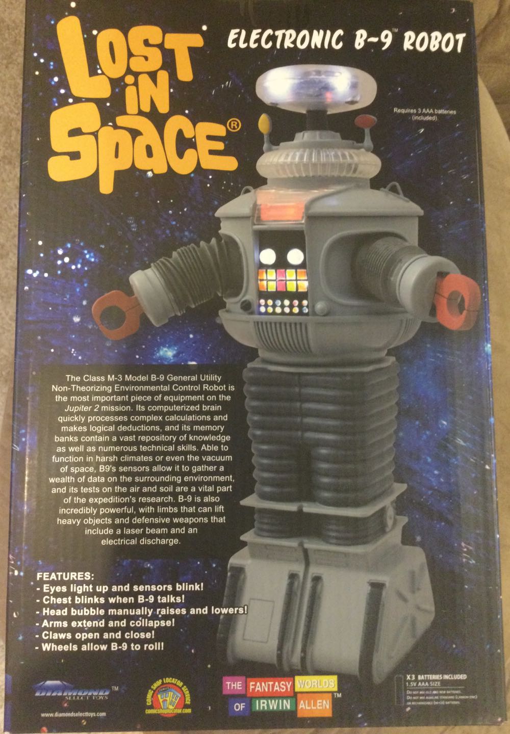 Lost In Space B-9 Robot - Diamond Select Toys (Lost In Space) action figure collectible [Barcode 699788102695] - Main Image 3