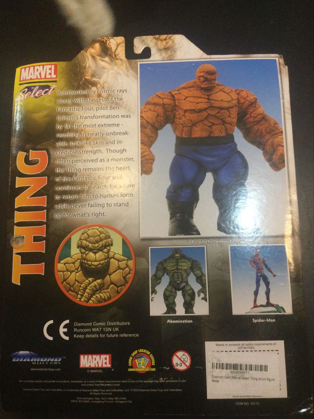 Marvel Select Thing  - Diamond Select (Marvel Select) action figure collectible [Barcode 699788107256] - Main Image 3