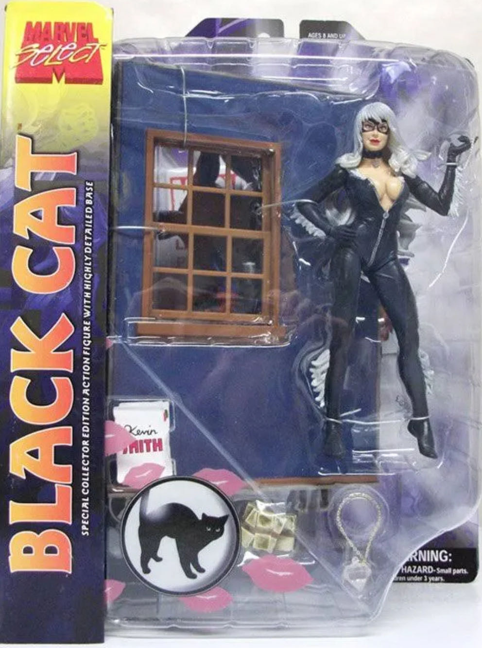 Black Cat Marvel Select Black Cat 7in Action Figure W/ Spider-man Dst Toys - Dimond Select Toys (Marvel Select) action figure collectible [Barcode 699788107669] - Main Image 3