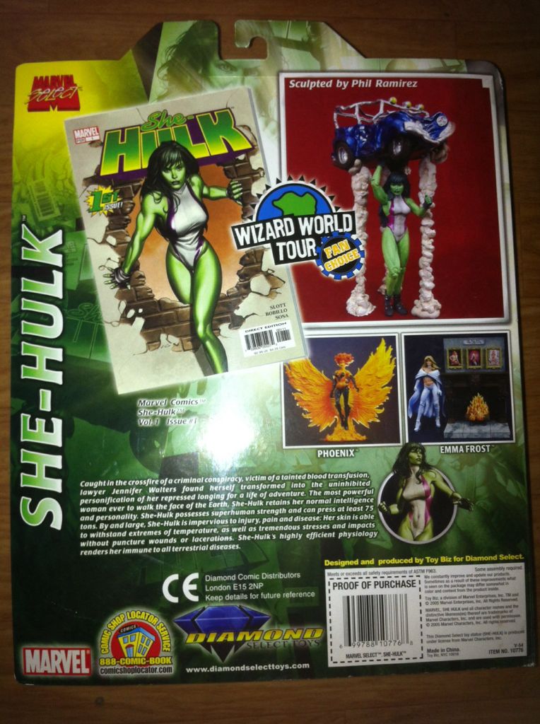 X Marvel Select She Hulk - Diamond Select Toys (Marvel Select) action figure collectible [Barcode 699788107768] - Main Image 2