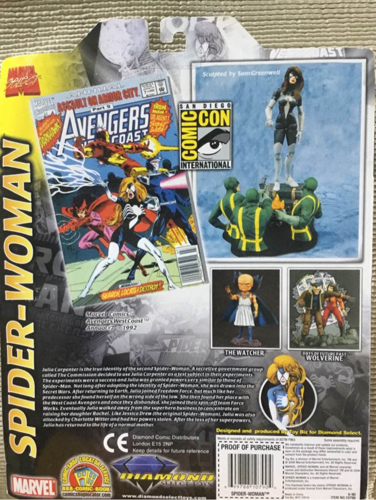 Marvel Select Spider-Woman - Diamond Select Toys (Marvel Select) action figure collectible [Barcode 699788107904] - Main Image 2