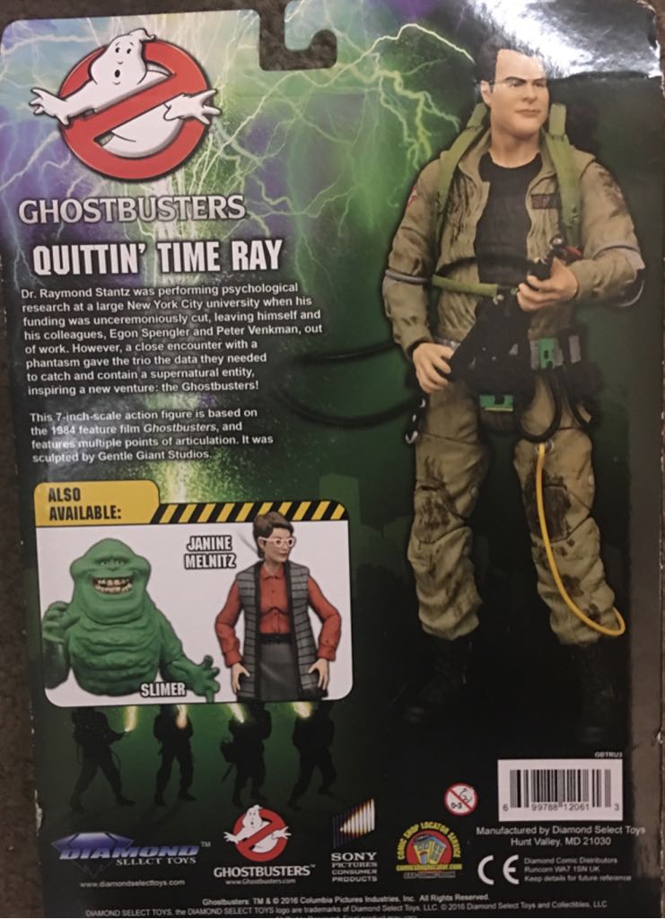 Quittin’ Time Ray - Diamond Select Toys (Ghostbusters: Diamond Select) action figure collectible [Barcode 699788120613] - Main Image 2