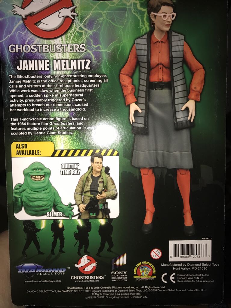 *Ghostbusters: Janine Melnitz - Diamond Select Toys (Ghostbusters) action figure collectible [Barcode 699788120637] - Main Image 2