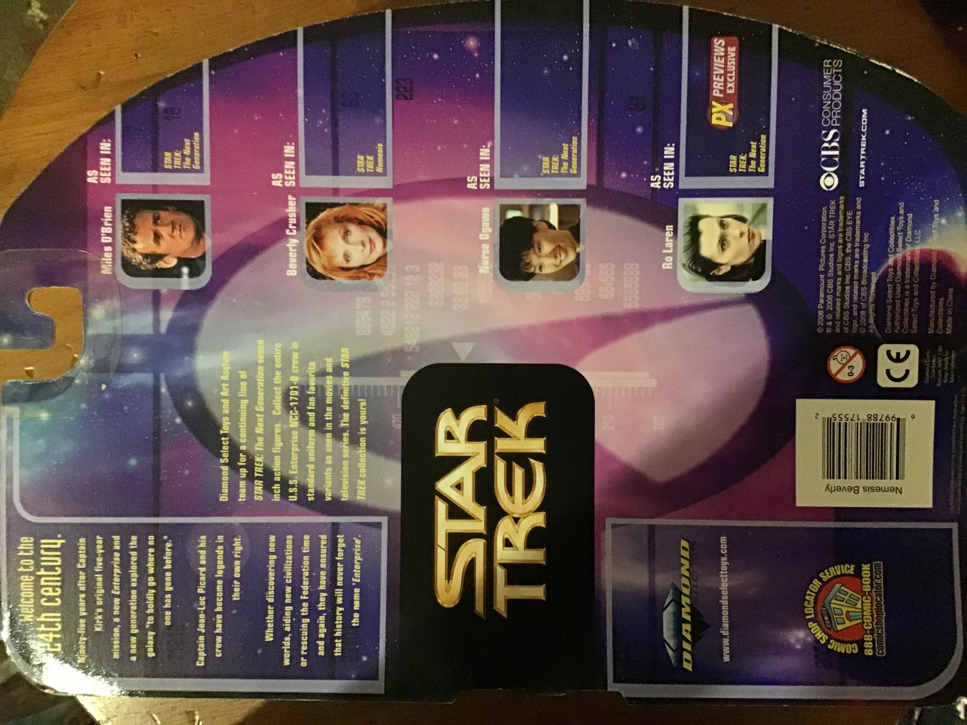 Dr. Beverly Crusher (Nemesis) - Diamond Select (Star Trek) (Star Trek Nemesis) action figure collectible [Barcode 699788175552] - Main Image 3