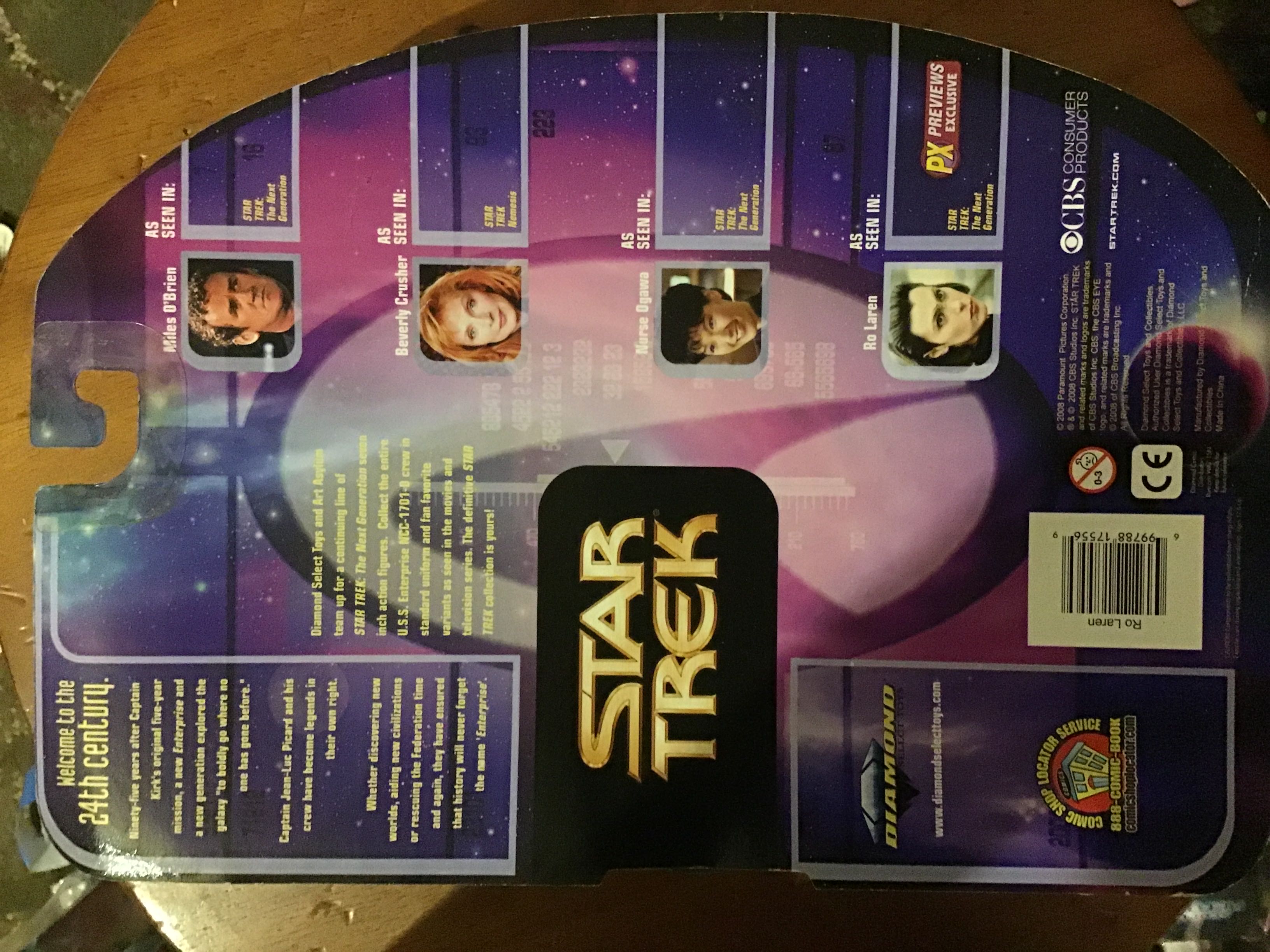 Ensign Ro Laren - Star Trek (Star Trek: The Next Generation) - Diamond Select (Star Trek) (Star Trek) action figure collectible [Barcode 699788175569] - Main Image 3