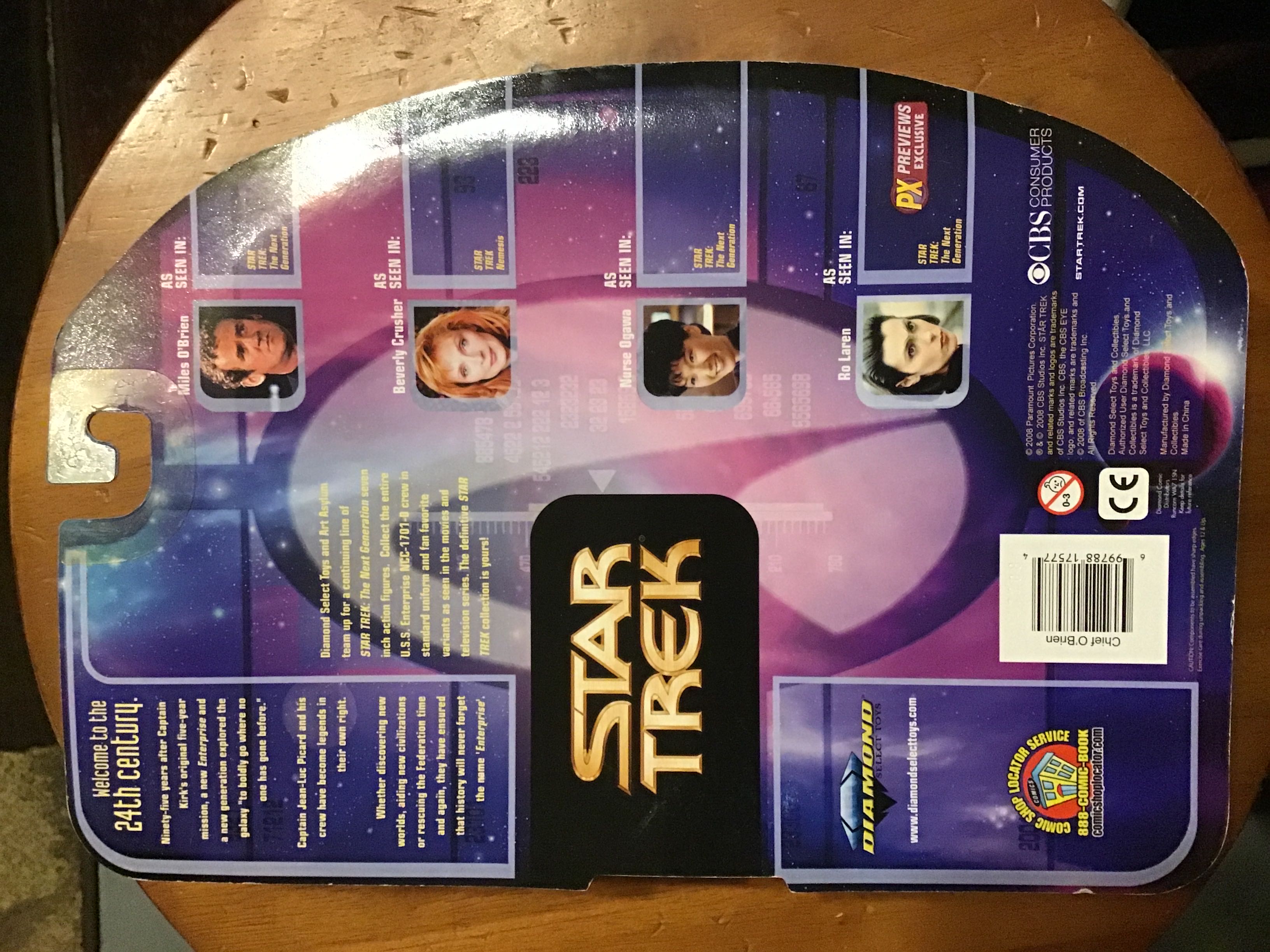 Miles O’Brien (Transporter Chief) - Diamond Select (Star Trek) (Star Trek - The Next Generation) action figure collectible [Barcode 699788175774] - Main Image 3